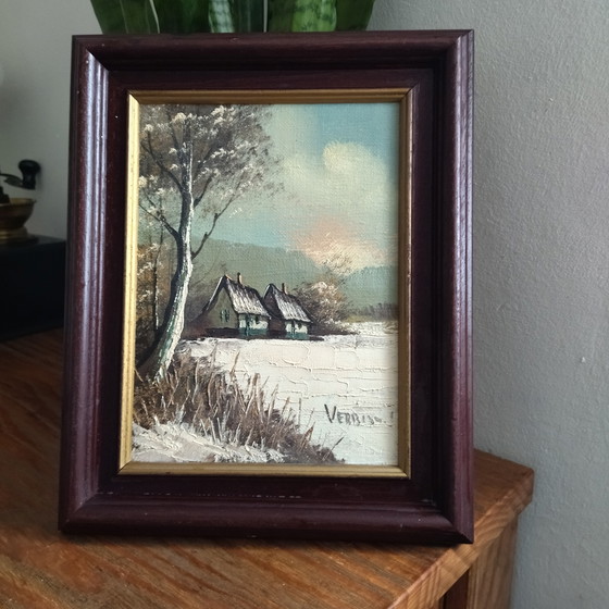 Image 1 of 2 tableaux Paysage flamand par Luc Verbist