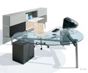 Ultom Isotta Kidney-Shaped Desk Italian design by Lorenzo Marcolin