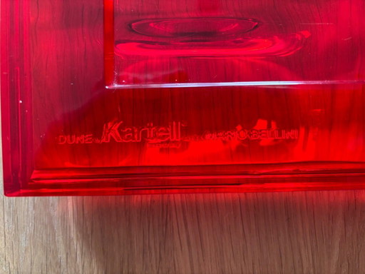 Bandeja Kartell Dune Red de Mario Bellini