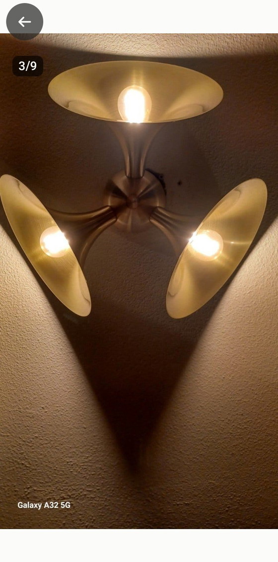 Versmissen 2x Jazz Wall or Ceiling Lamps – Wall lights, Brass (photo 3 of 5)