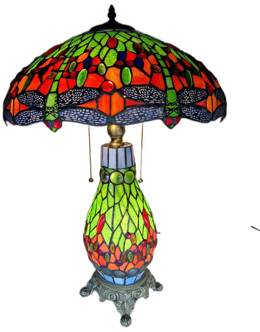 Bellissima lampada da tavolo in stile Tiffany 69x45