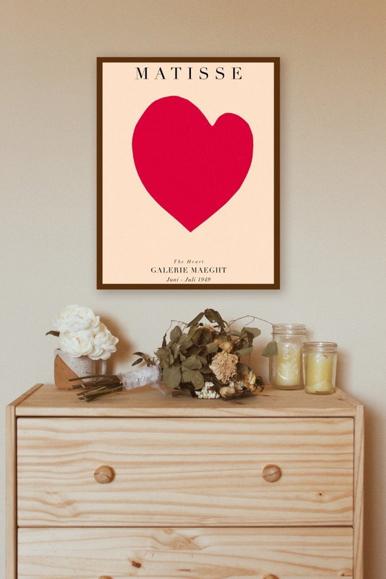 Image 1 of Henri Matisse affiche Le Coeur - Tentoonstelling Galerie Maeght 1949 - Affiche 50 × 70 cm