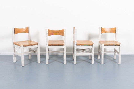 Ensemble de 4 chaises Ilmari Tapiovaara Hongisto par Laukaan Puu, années 1960