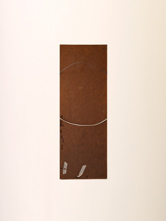 Image 1 of Miroir vintage des années 1950 avec appliques en laiton intégrées