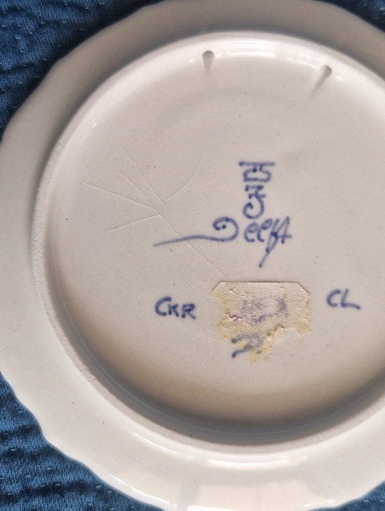 Image 1 of Tre piatti decorativi ceramica  Delft