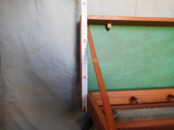 Image 1 of Danish folding sideboard/ coat rack by Hoff & Østergaard for Virum Møbelsnedkeri