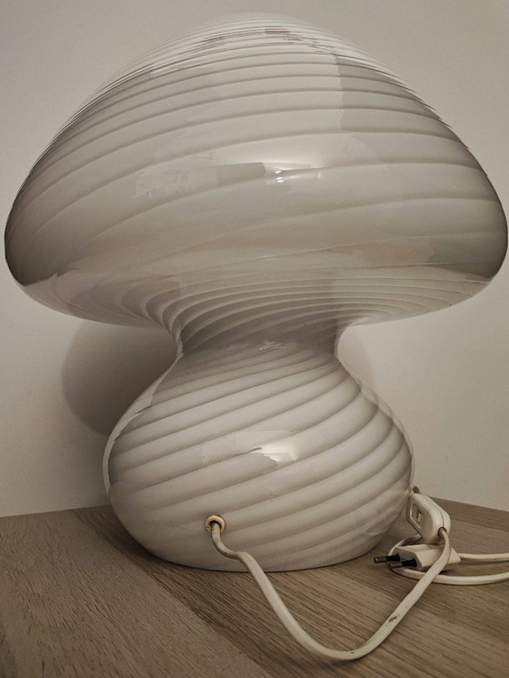 Image 1 of Lampe champignon XL Swirl de De Majo Murano, années 1970