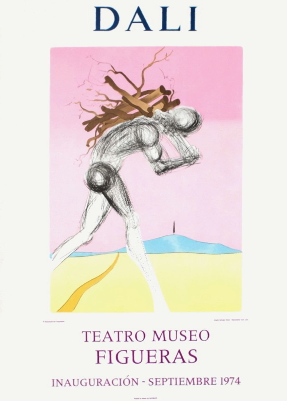 Teatro Museo Dalí ポスター Salvador DALI poster Expo 74 - Teatro Museo Figueras Inauguracion