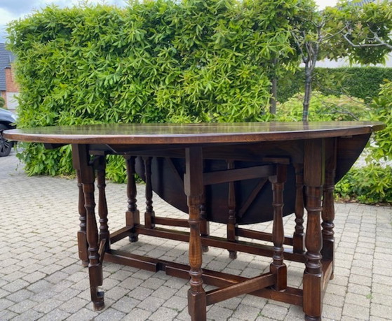 Image 1 of Antique (copy) English Gateleg Table – Oak