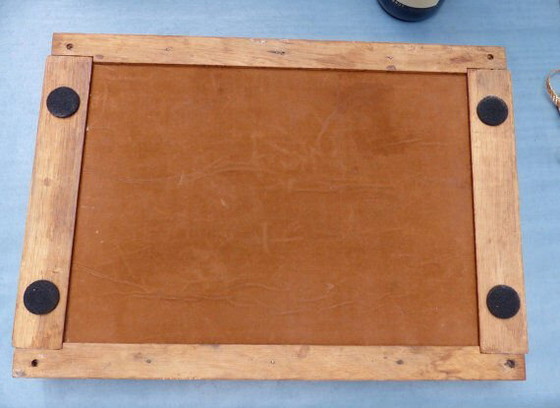 Tray wood and brass vintage – Table accessories, Glass (photo 4 of 6)