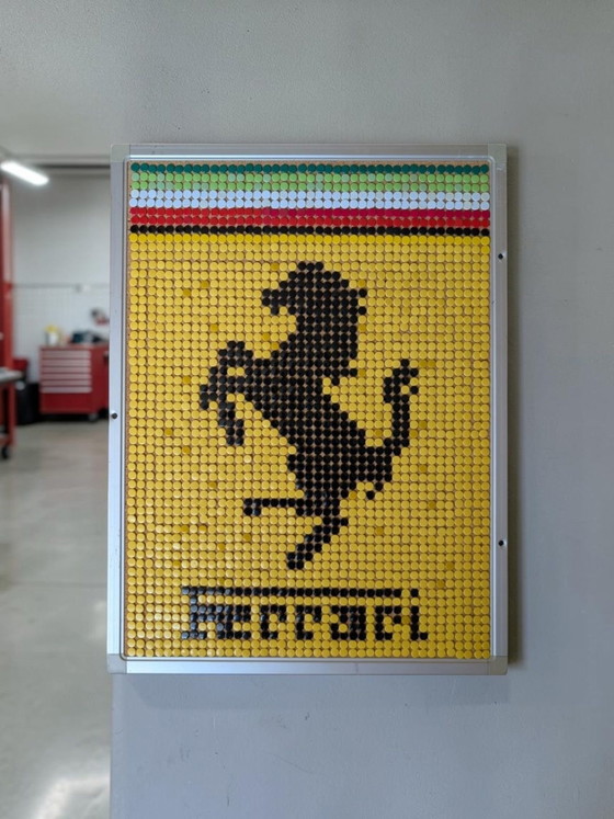 Ferrari / Mosaico di pixel Pop Art – Decorazioni murali, Metallo, Plastica (photo 2 of 7)