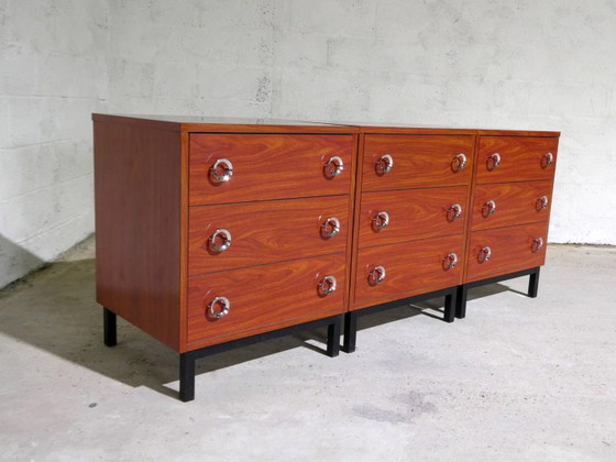 petite commode Formica, 1960 – Métal, Vintage (photo 5 of 8)