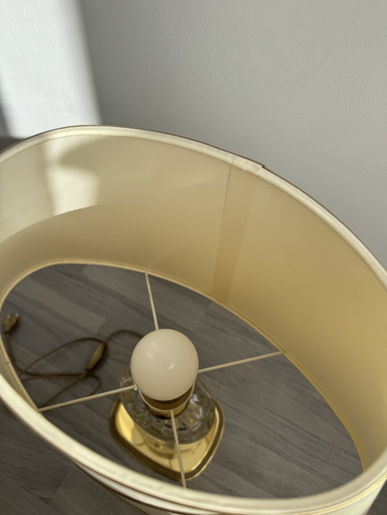 Image 1 of Lampada in vetro in stile Regency con elementi dorati