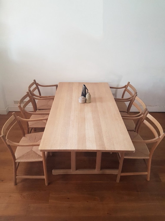 Image 1 of Børge Mogensen BM6286 Mesa de comedor Shaker para Fredericia en roble macizo enjabonado