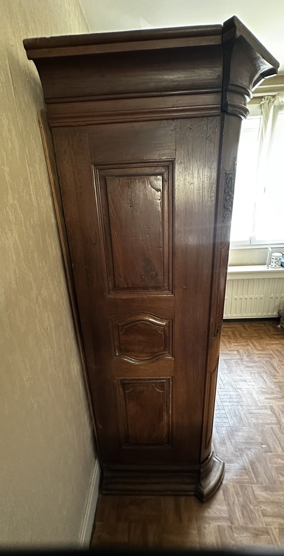 Ropero alsaciano Luis XV de nogal macizo, siglo XVIII – Armoire Alsacienne 18 e siècle, Wood, Vintage (photo 9 of 15)