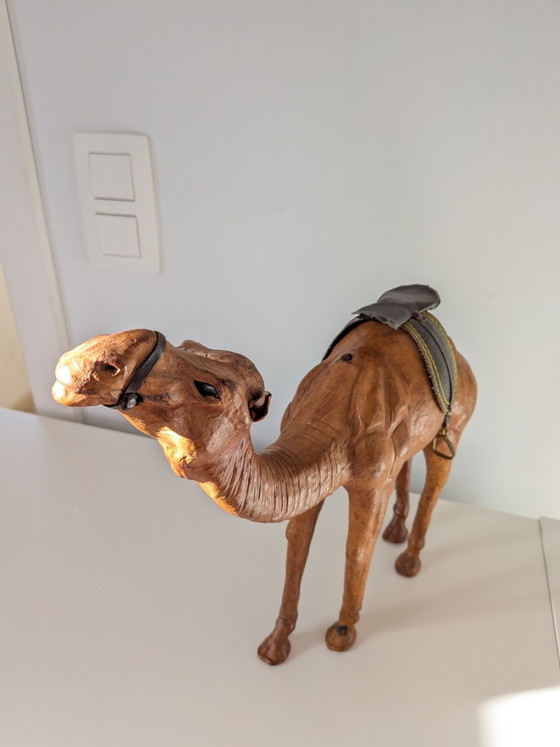 Vintage camel in leather, Decorative Objects, Black (photo 8 of 15)