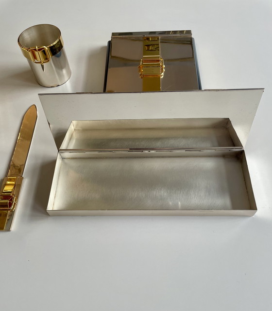 Image 1 of Italienisches Schreibtisch Set im Stile von Maria Pergay