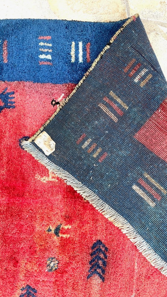 Image 1 of Alfombra Gabbeh 100% Lana Años 80-90 - 144×195 cm