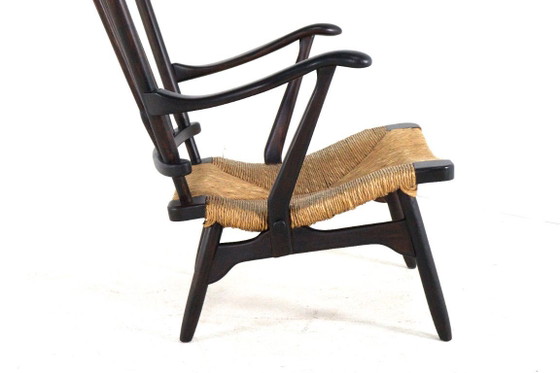 Image 1 of De Ster fauteuil spijlenstoel vintage 