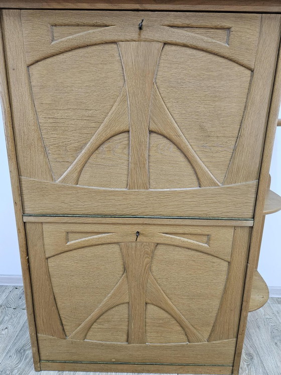 Armario de Roble Art Nouveau con Secreter, años 20 – Aparadores altos (photo 10 of 26)