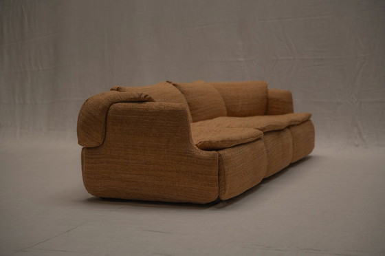 Image 1 of Vertrauliches Dreisitzer-Sofa von Saporiti - Italien 1970er Jahre