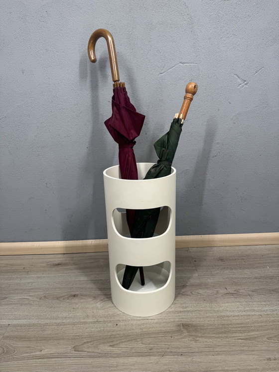 Image 1 of Paragüero de mediados de siglo, de estilo espacial: diseño de plástico de la década de 1960