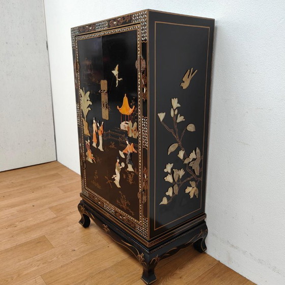 Vintage Chinese bruidskast servieskast buffetkast Chinoise – Buffetkasten, Wood (photo 5 of 18)