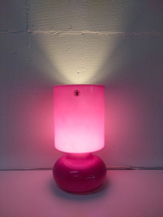 Lykta Desk Or Bedroom Lamp Pink (Ikea, 90s), Table lamps, Glass, Vintage (photo 2 of 6)