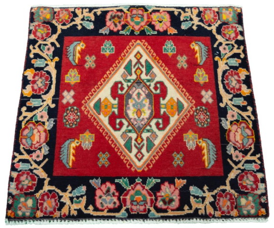 Image 1 of Hand-knotted Shiraz nomad rug - 65 x 65 cm