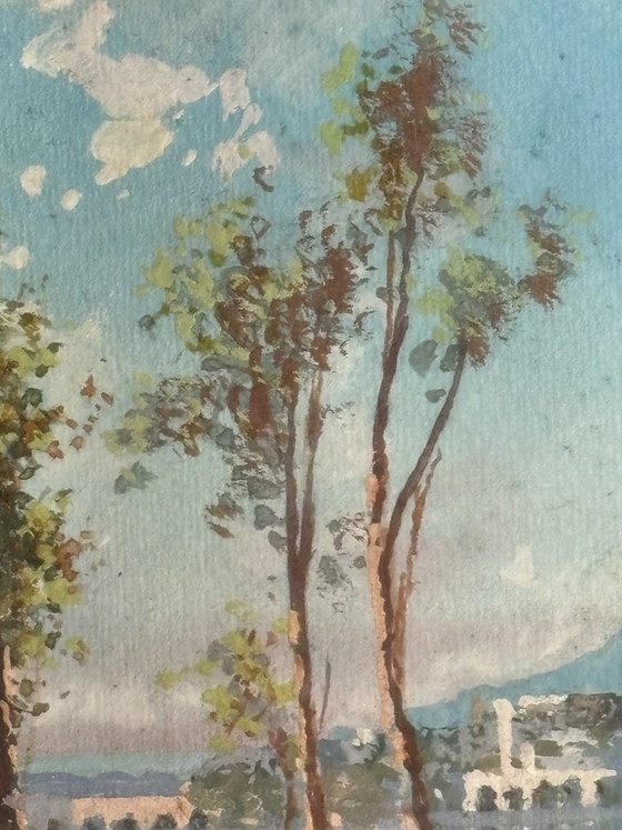 1940s Watercolor Seascape Painting – Paintings & Drawings (photo 3 of 6)