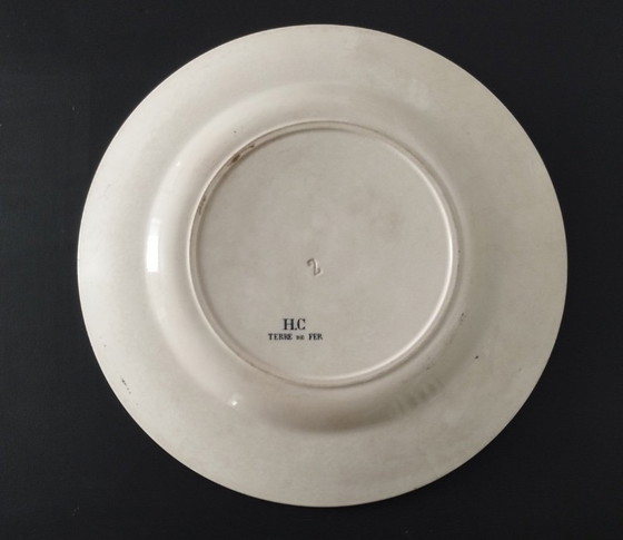 Image 1 of Round dish ø 28cm ironstone Choisy-le-Roi “Floréal”