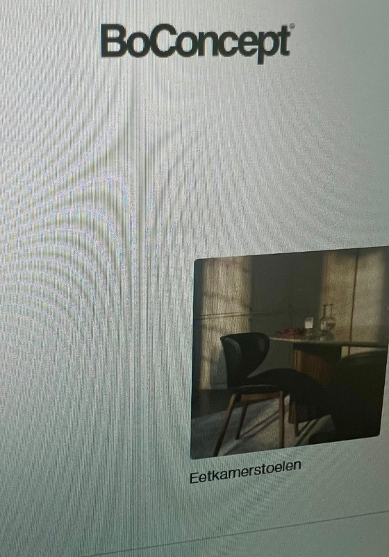 Image 1 of 8 lederen eetkamerstoelen BoConcept