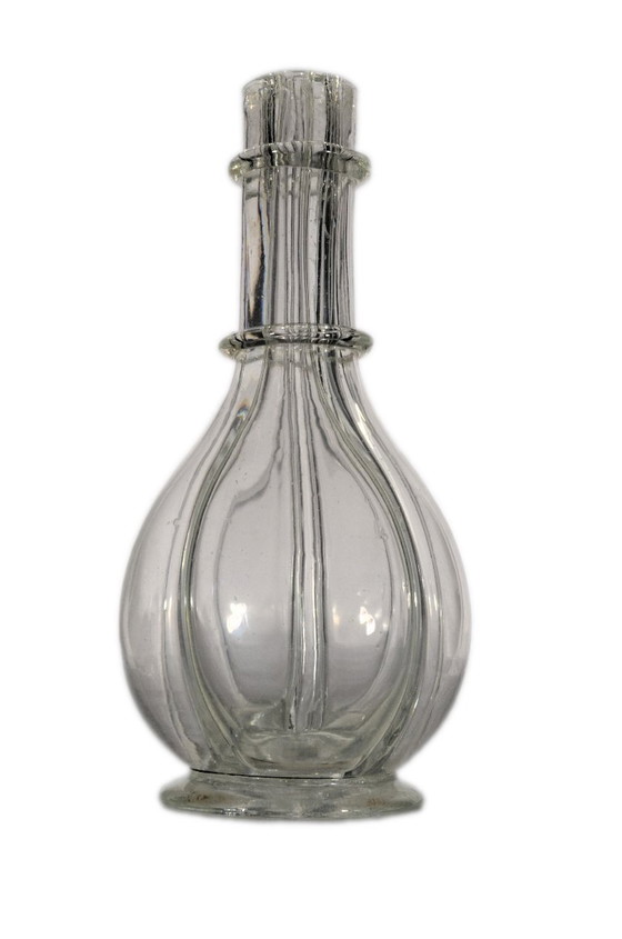 Antike Likörkaraffe, hergestellt in Frankreich, 4 Fächer, 12 x 28 cm – Gläser & Karaffe, Glass (photo 2 of 5)