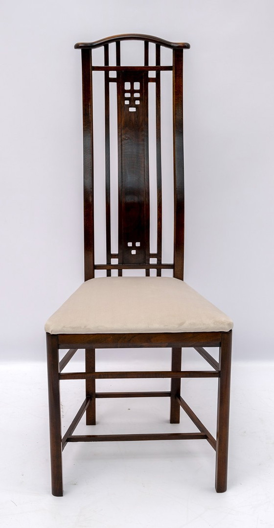 Image 1 of Quatre fauteuils de salle à manger italiens Giorgetti "Gallery", années 1980