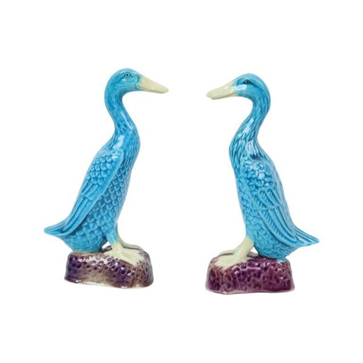 Pair of Chinese Ducks Porcelain