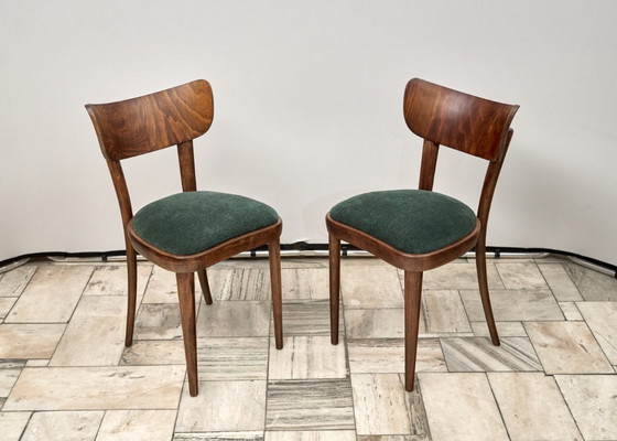 Image 1 of Satz von 4 Thonet-Stühlen, 1950er Jahre, Tschechoslowakei