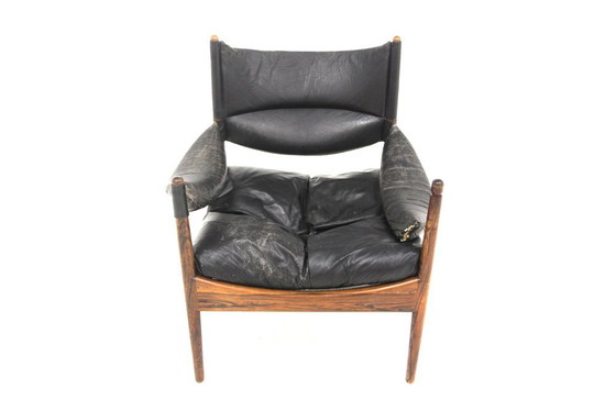 Sessel Modus von Kristian Vedel für Søren Willadsen Møbelfabrik, Dänemark, 1960er Jahre, Leder (Foto 9 von 12)