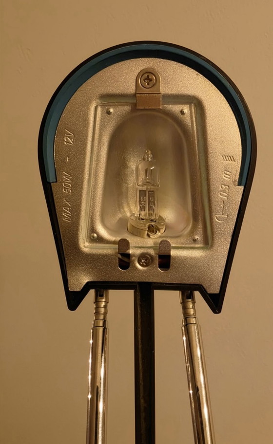 Vintage Massive desk lamp 90s, Metal, Plastic, Black (photo 5 of 15)
