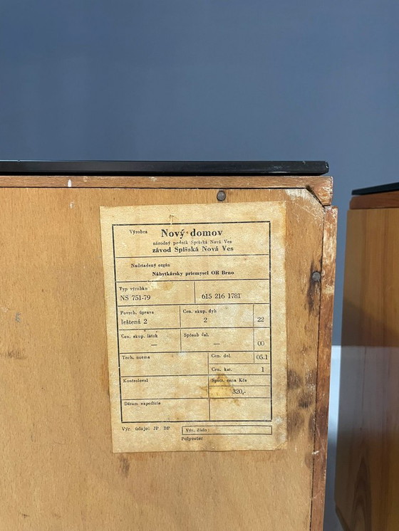Image 1 of Midcentury Nightstands by Nový Domov, Czechoslovakia, 1970s – Set of 2