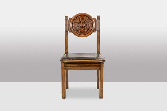 Image 1 of Étienne Kohlmann. Set aus 6 Stühlen im modernistischen Stil. 1960er Jahre.