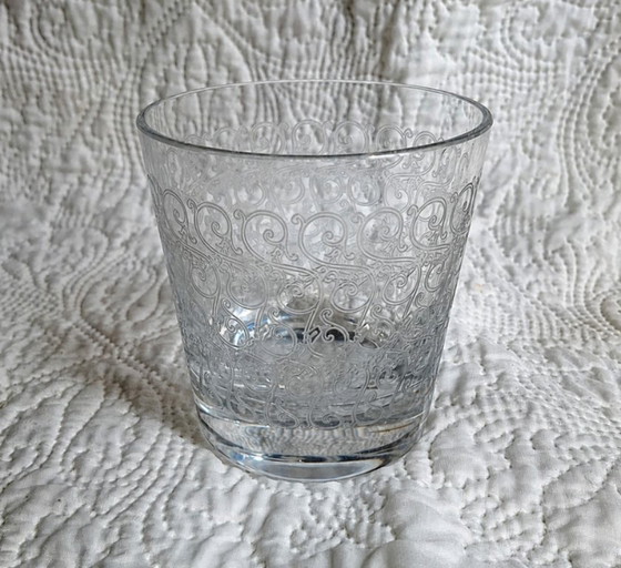 Vaso de agua Baccarat de cristal grabado – decoración arabesca – siglo XX – Vasos y jarras, Crystal (photo 5 of 5)