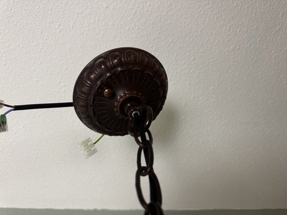 Image 1 of Prachtige glas-in-lood Tiffany hanglamp - Nieuw in doos!