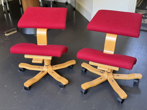 2x Sedia da ufficio ergonomica Stokke/Varier Wing