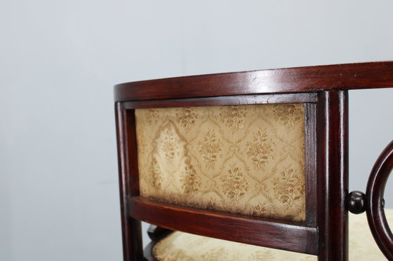 Image 1 of Beukenhouten bank en stoel