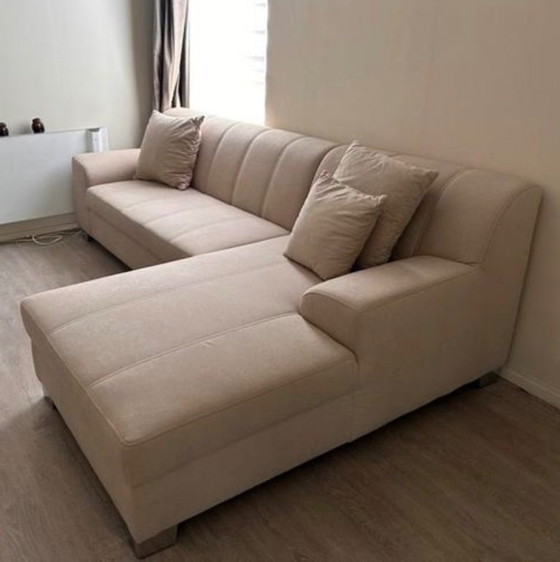 Image 1 of Beige corner sofa bxdxh 239x152x75 cm