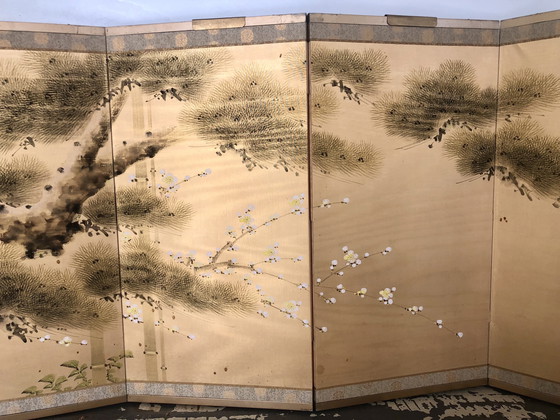Image 1 of Paravent de chambre japonais Byobu