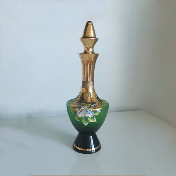 Image 1 of MURANO-GLASFLES OF -FLES EN ZES GLASJES