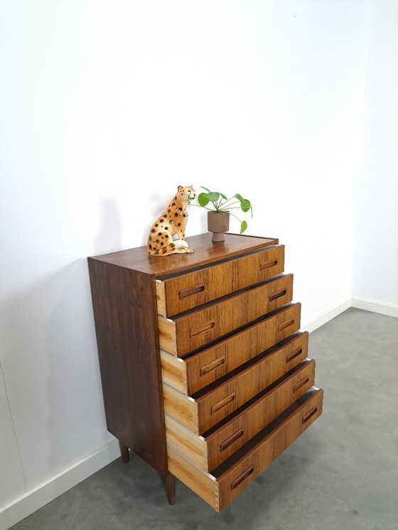 Image 1 of Mid-Century Danish Westergaards, Silkeborg rosewood chest of drawers 6 drawers