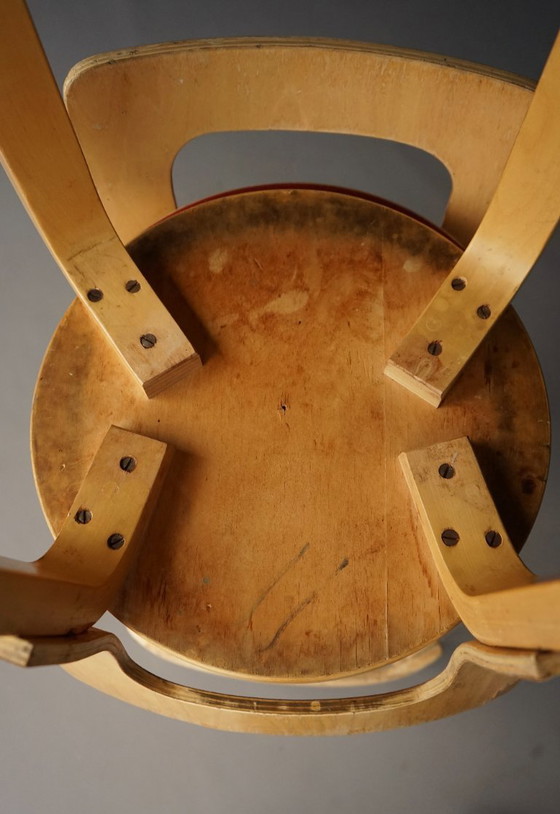 Image 1 of Tabourets de bar modèle K65 d'Alvar Aalto pour Artek, années 1950. Ensemble de 2 tabourets