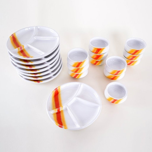 Serving set, Italian design, 1970s, made in Italy